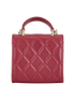 Mini Top Handle Flap Bag, £2,200, Handbags, Red, Leather, Back view